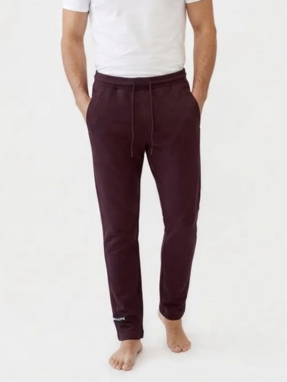 Alphalete Athletics Mens Medium Burgundy Maroon Straight Leg Sweatpants Joggers⁠